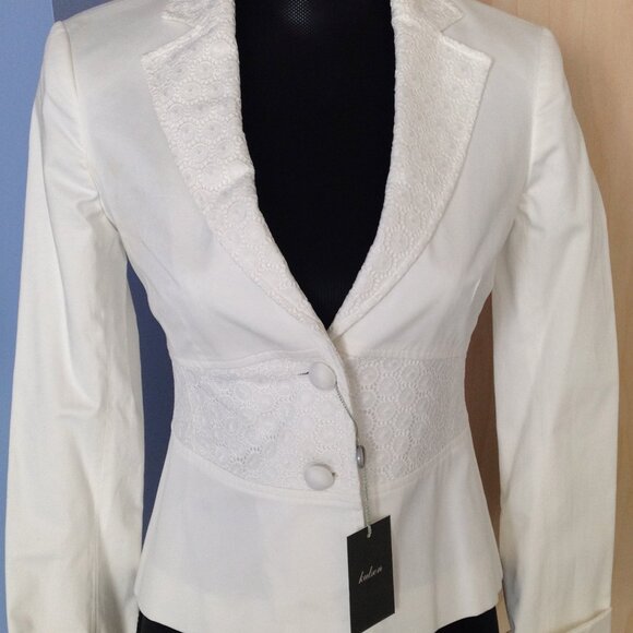 Kulson White Blazer - Size 2 - Picture 1 of 11